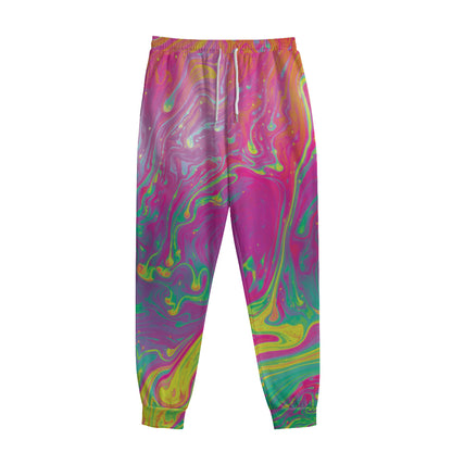 Psychedelic Formed Print Sweatpants