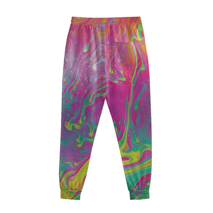 Psychedelic Formed Print Sweatpants