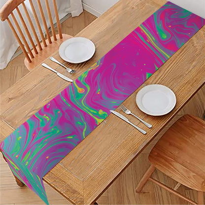 Psychedelic Formed Print Table Runner