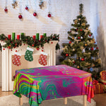 Psychedelic Formed Print Tablecloth