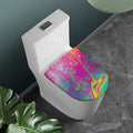 Psychedelic Formed Print Toilet Lid Cover