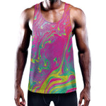Psychedelic Formed Print Training Tank Top