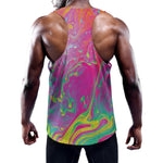 Psychedelic Formed Print Training Tank Top