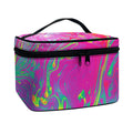 Psychedelic Formed Print Travel Makeup Bag