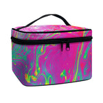 Psychedelic Formed Print Travel Makeup Bag