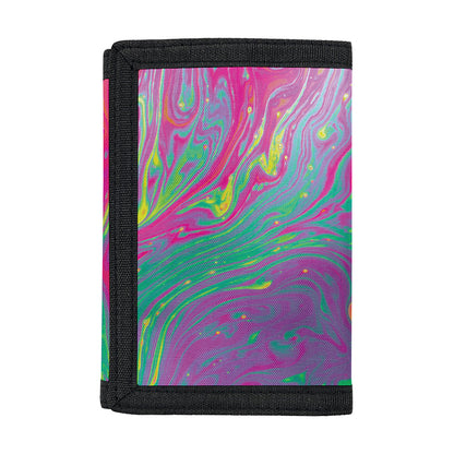 Psychedelic Formed Print Trifold Wallet