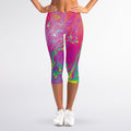 Psychedelic Formed Print Women's Capri Leggings