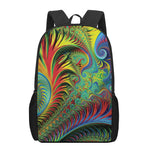 Psychedelic Fractal Print 17 Inch Backpack
