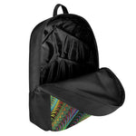 Psychedelic Fractal Print 17 Inch Backpack