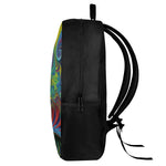 Psychedelic Fractal Print 17 Inch Backpack