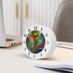 Psychedelic Fractal Print Alarm Clock
