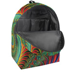 Psychedelic Fractal Print Backpack