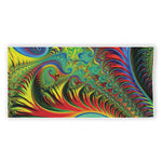 Psychedelic Fractal Print Beach Towel
