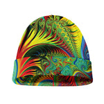 Psychedelic Fractal Print Beanie