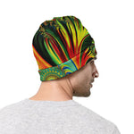 Psychedelic Fractal Print Beanie
