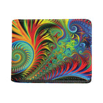 Psychedelic Fractal Print Bifold Wallet