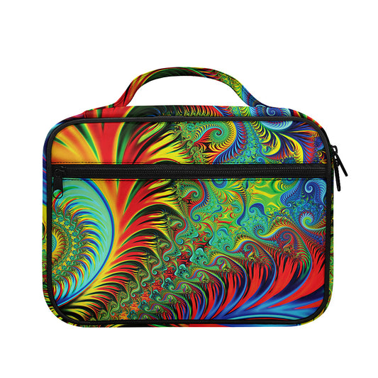 Psychedelic Fractal Print Briefcase Bible Bag