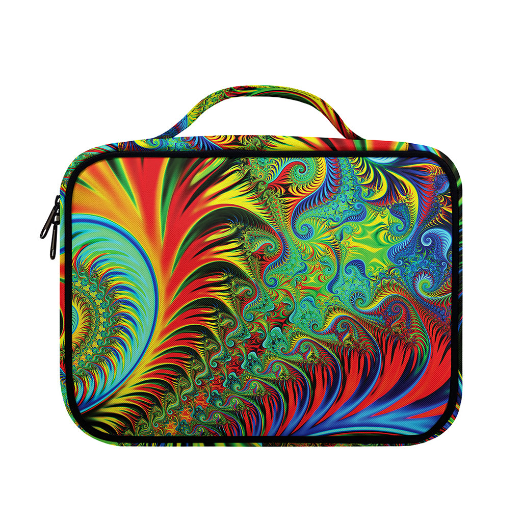 Psychedelic Fractal Print Briefcase Bible Bag