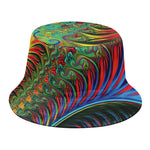 Psychedelic Fractal Print Bucket Hat