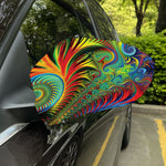 Psychedelic Fractal Print Car Side Mirror Covers