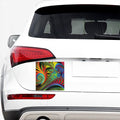 Psychedelic Fractal Print Car Sticker