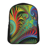 Psychedelic Fractal Print Casual Backpack