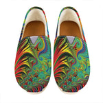 Psychedelic Fractal Print Casual Shoes