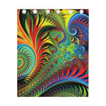 Psychedelic Fractal Print Curtain