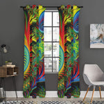 Psychedelic Fractal Print Curtain