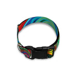 Psychedelic Fractal Print Dog Collar