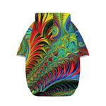 Psychedelic Fractal Print Dog Zip Up Hoodie