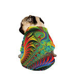 Psychedelic Fractal Print Dog Zip Up Jacket