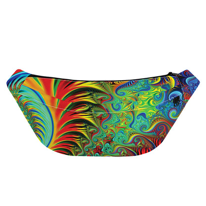 Psychedelic Fractal Print Fanny Pack