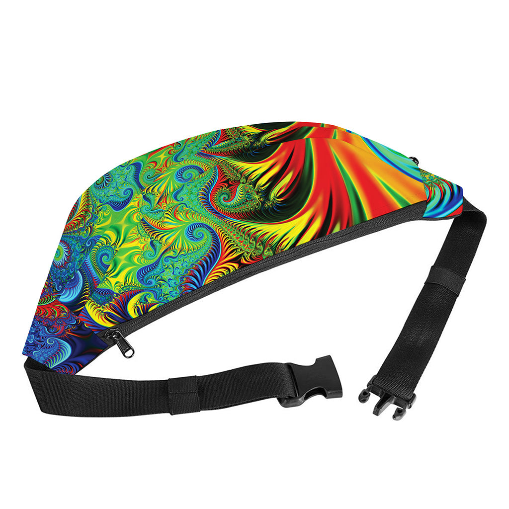 Psychedelic Fractal Print Fanny Pack