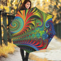 Psychedelic Fractal Print Foldable Umbrella