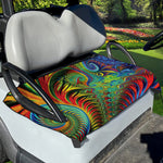 Psychedelic Fractal Print Golf Cart Seat Cover