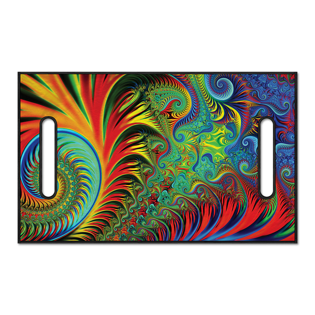 Psychedelic Fractal Print Golf Cart Seat Cover