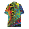 Psychedelic Fractal Print Hawaiian Shirt