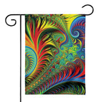 Psychedelic Fractal Print House Flag