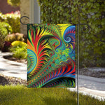 Psychedelic Fractal Print House Flag