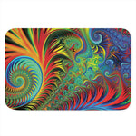 Psychedelic Fractal Print Indoor Door Mat