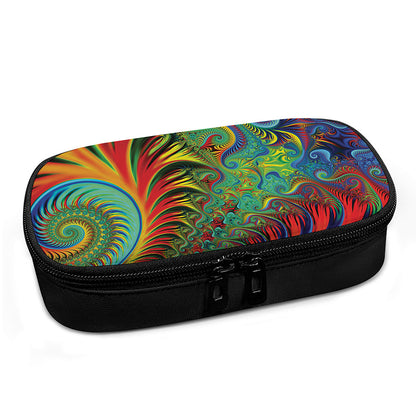 Psychedelic Fractal Print Insulin Cooler Travel Case