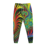 Psychedelic Fractal Print Jogger Pants