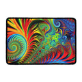 Psychedelic Fractal Print Kitchen Mat
