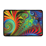 Psychedelic Fractal Print Kitchen Mat
