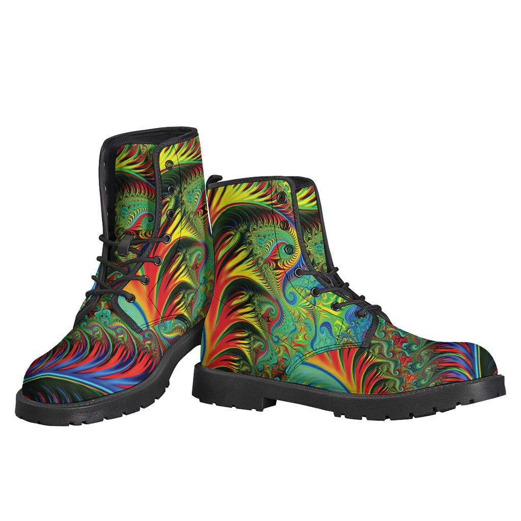 Psychedelic Fractal Print Backpack