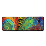 Psychedelic Fractal Print Long Kitchen Mat