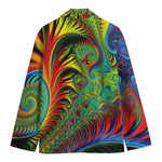 Psychedelic Fractal Print Men's Blazer