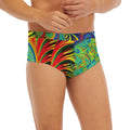 Psychedelic Fractal Print Men's Briefs