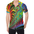 Psychedelic Fractal Print Men's Shirt